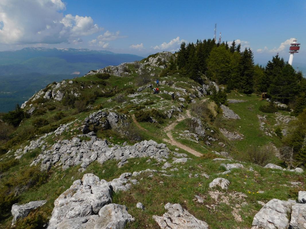 Centralni greben Trebevića sa najvišim vrhom